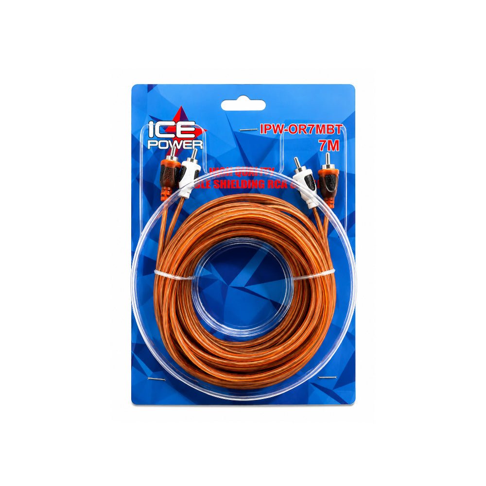 Ice Power 7M 2Rca - 2Rca Orange Double Shielding RCA Cable [IPW - 0R7MBT] - Fastrak