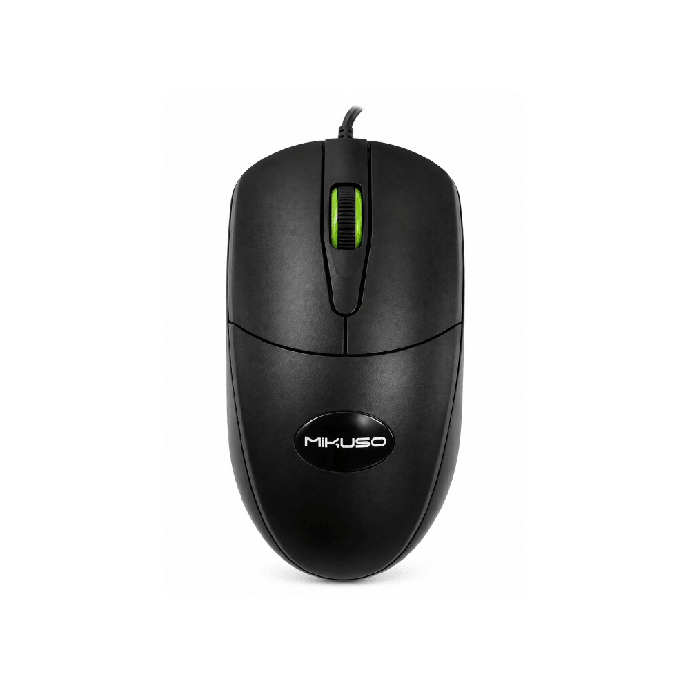 Mikuso Wired Mouse Green [MOS-384U GN] - Fastrak