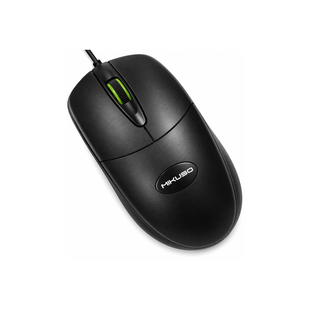 Mikuso Wired Mouse Green [MOS-384U GN] - Fastrak