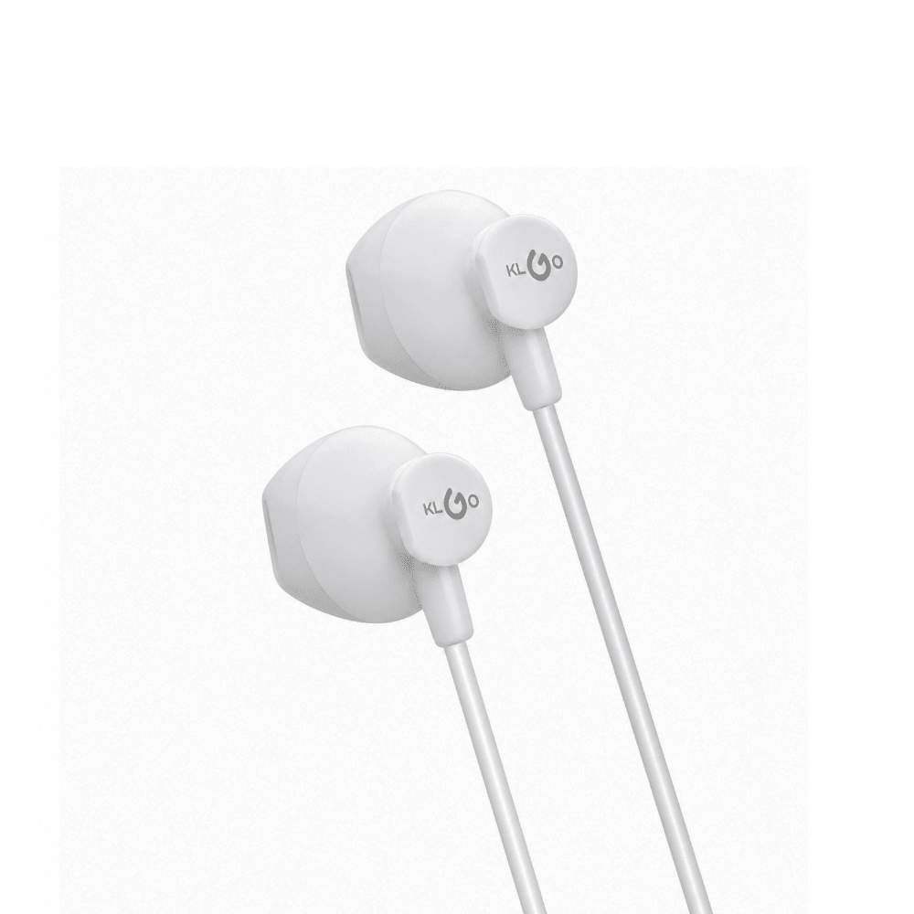 KLGO In-Ear Wired Earphones BK & WH [KS-11] - Fastrak