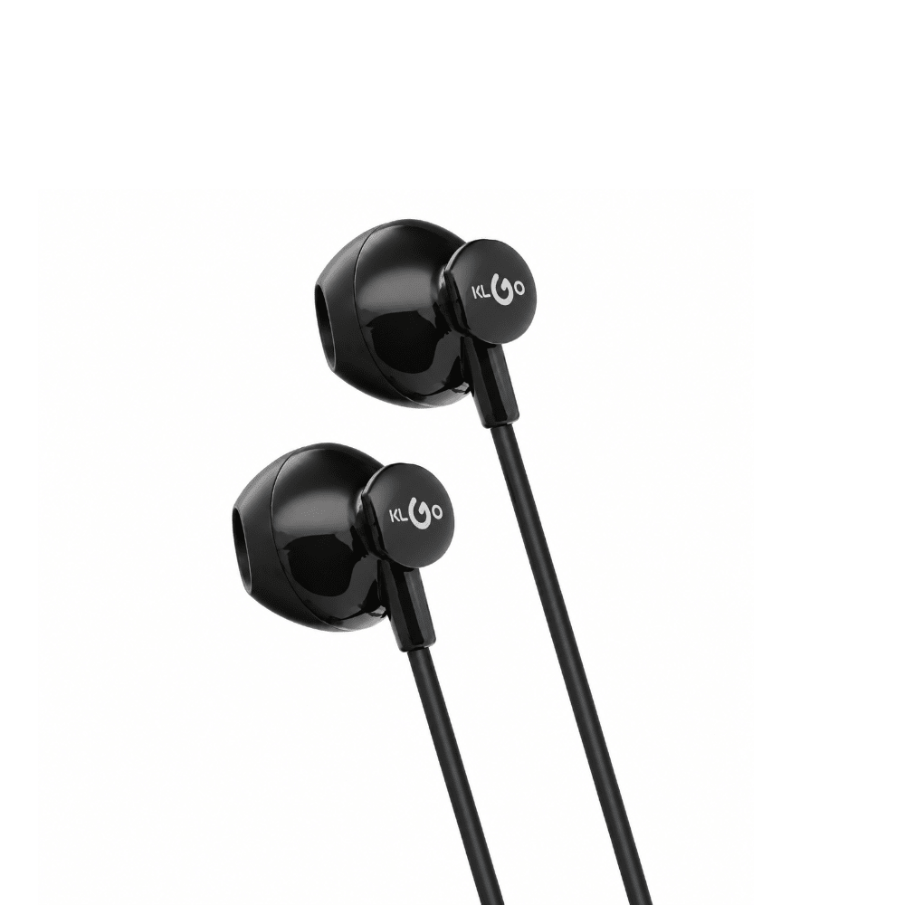 KLGO In-Ear Wired Earphones BK & WH [KS-11] - Fastrak
