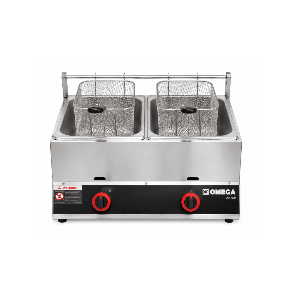 Omega 12L Gas Deep Fryer – Stainless Steel [OM-S28] - Fastrak