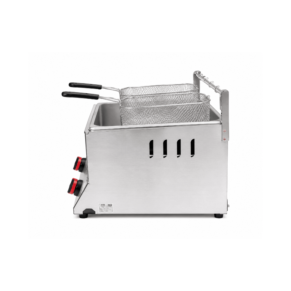 Omega 12L Gas Deep Fryer – Stainless Steel [OM-S28] - Fastrak