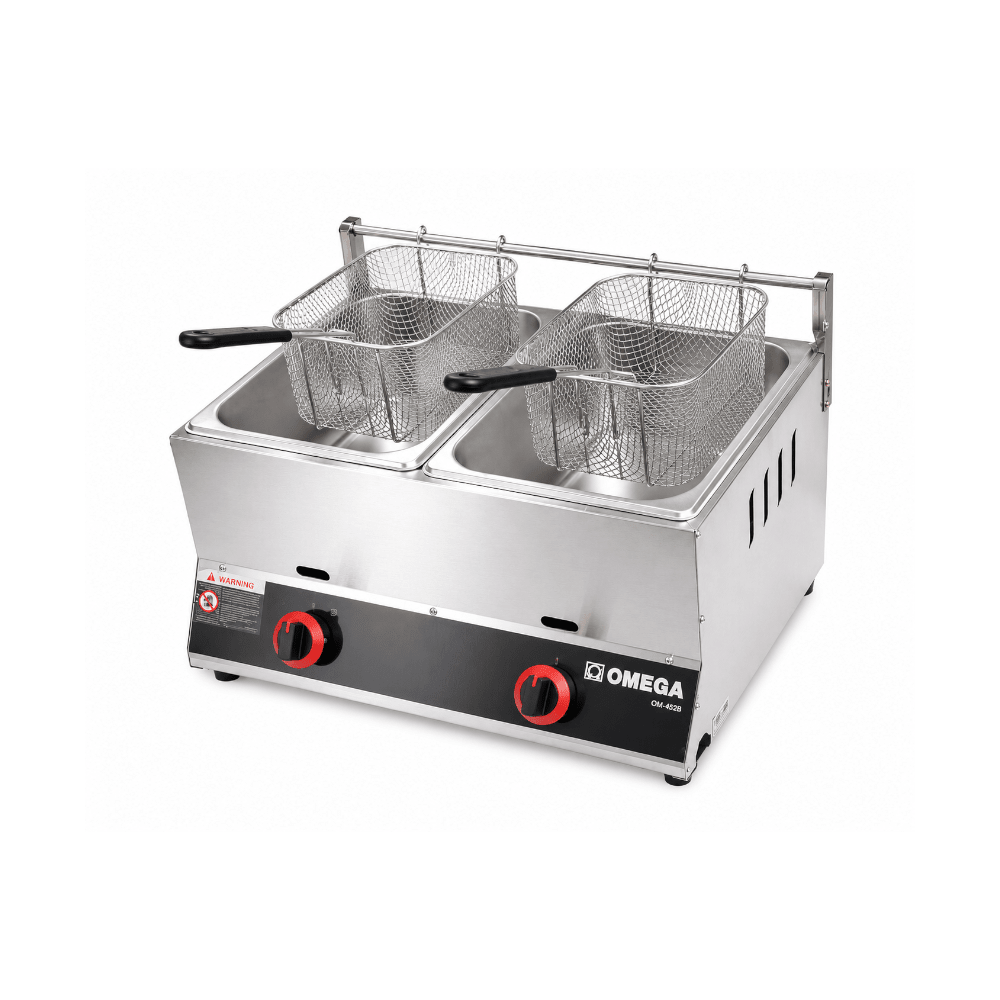 Omega 12L Gas Deep Fryer – Stainless Steel [OM-S28] - Fastrak