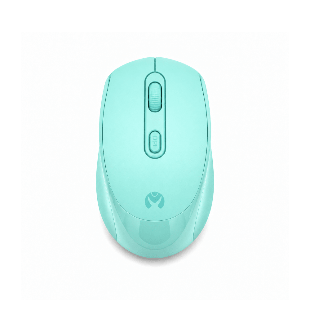 Mikuso 2.4G Wireless + Bluetooth 5.2 dual mode Mouse Blue [MOS-W117 BL] - Fastrak