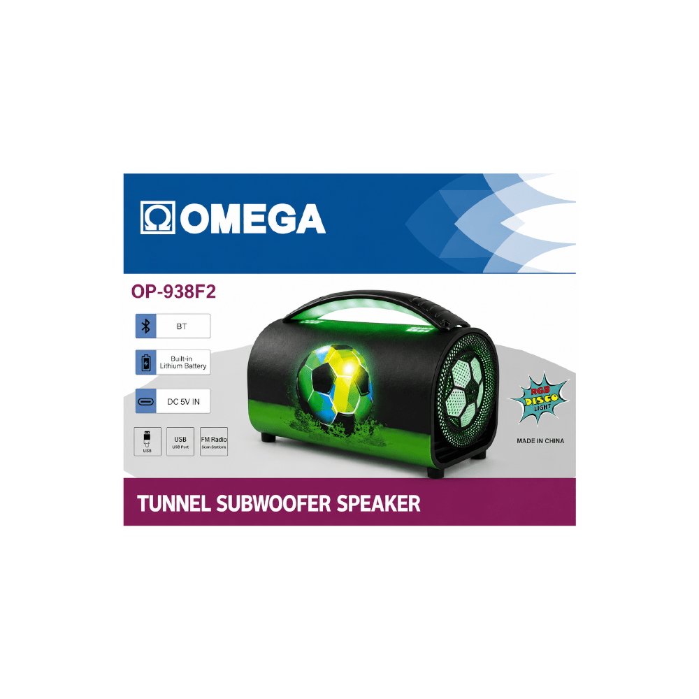 Omega 6.5" Portable Tunnel Subwoofer Speaker 12W [OP-938F3] - Fastrak
