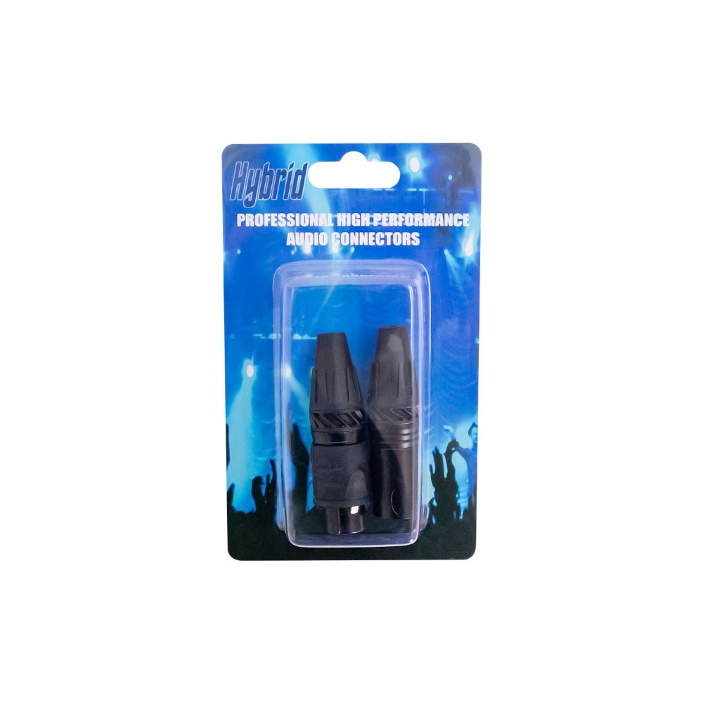Hybrid-CONN-X(M)-X(F)-WP 1 XLR Male/ 1 XLR Female Inline Connectors Waterproof - Fastrak