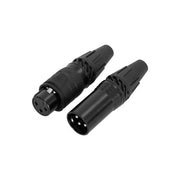 Hybrid-CONN-X(M)-X(F)-WP 1 XLR Male/ 1 XLR Female Inline Connectors Waterproof - Fastrak