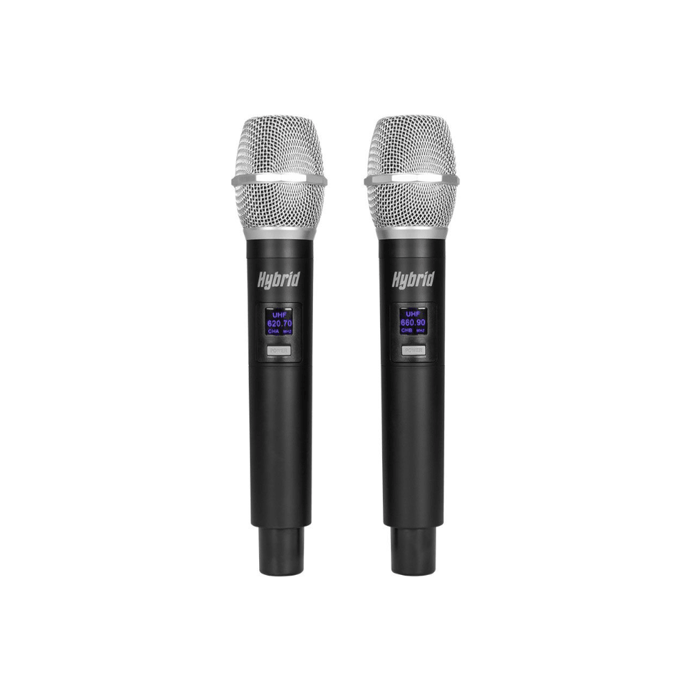 Hybrid-U-DF LITE Comapct UHF Dual Handheld Microphone - Fastrak