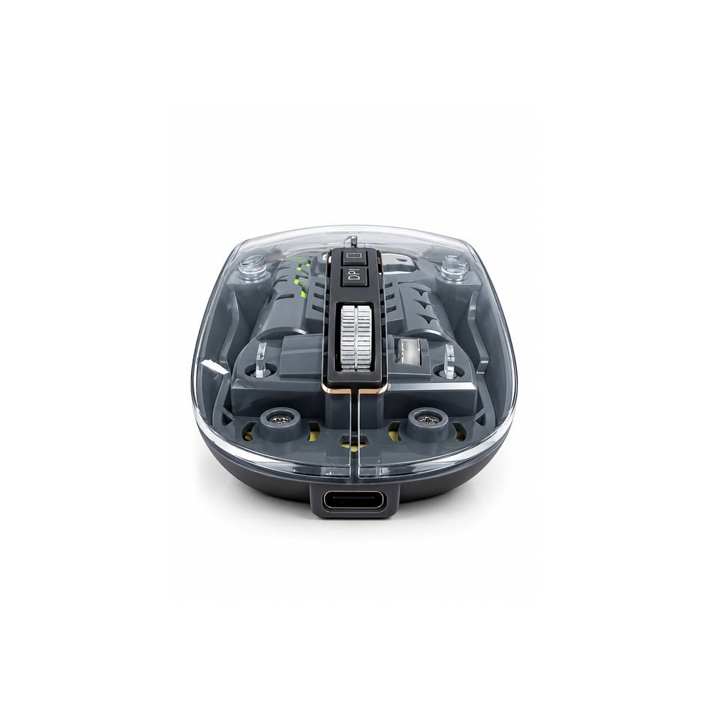 Mikuso Dual-Mode Rechargeable Wireless Mouse Grey [MOS-W106 GY] - Fastrak