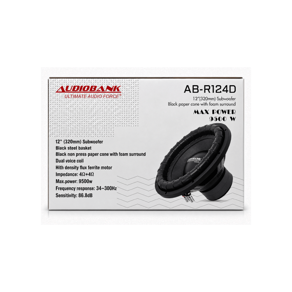 AudioBank 12" Rage Subwoofer 9500W [AB-R124D] - Fastrak
