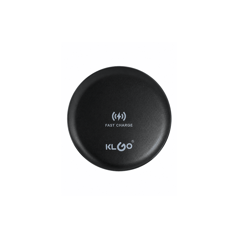 Klgo 15W Fast Wireless Charger with Type-C Interface Black [W2 BK] - Fastrak