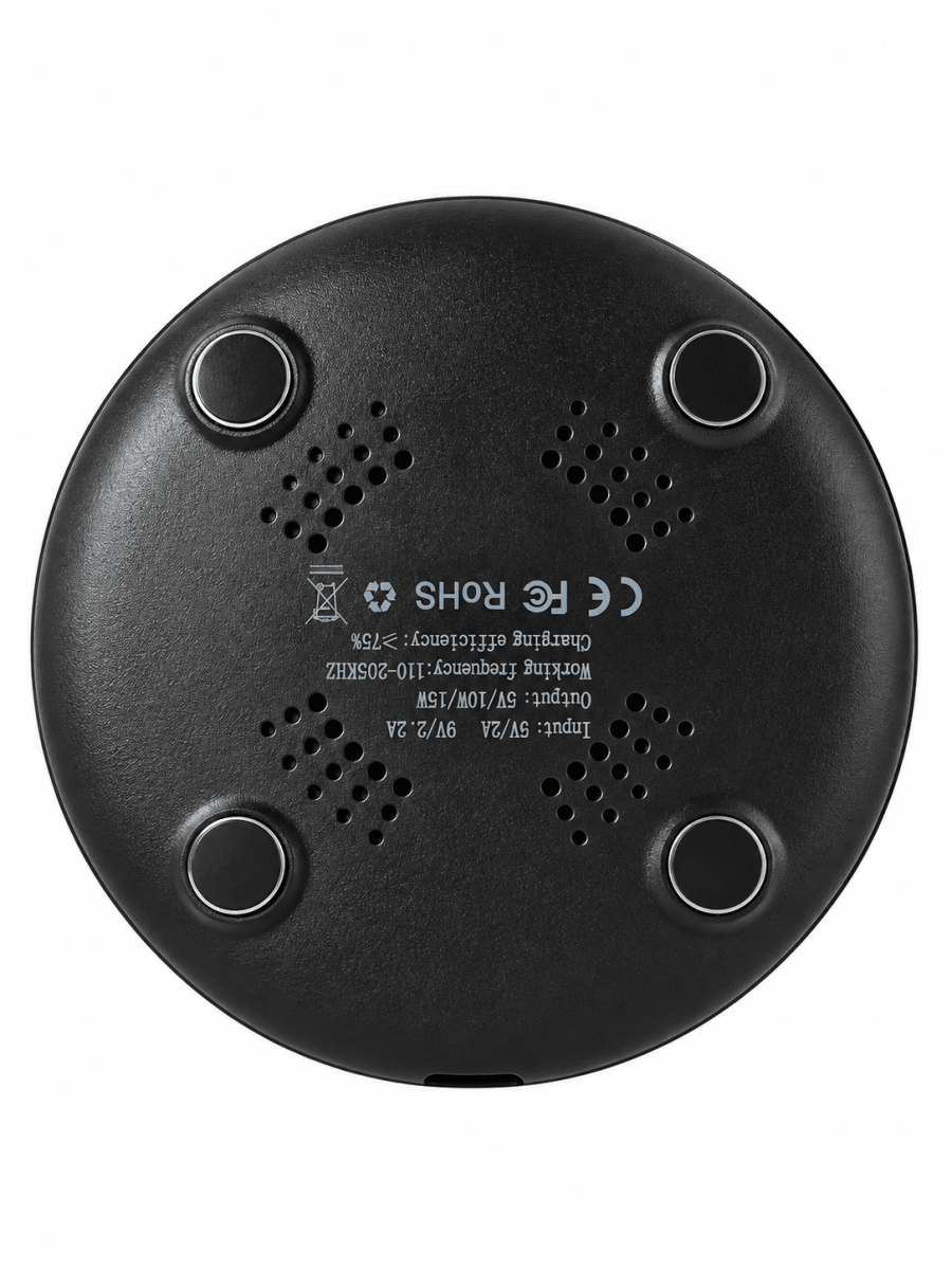 Klgo 15W Fast Wireless Charger with Type-C Interface Black [W2 BK] - Fastrak