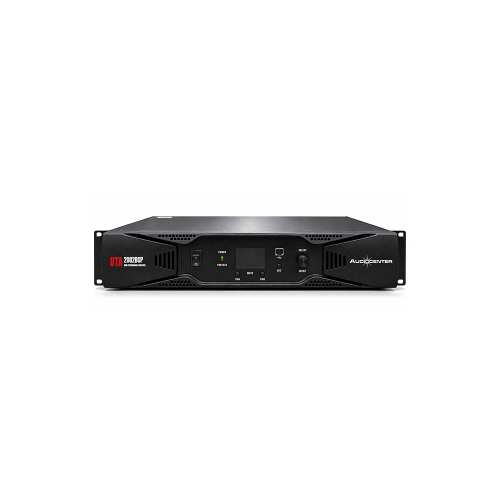 Audiocenter UTA 2002DSP 2 × 2000W DSP Power Amplifier with Network Connectivity - Fastrak