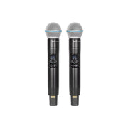Hybrid-U-DV/HH/CS UHF Dual Handheld Wireless Microphone - Fastrak