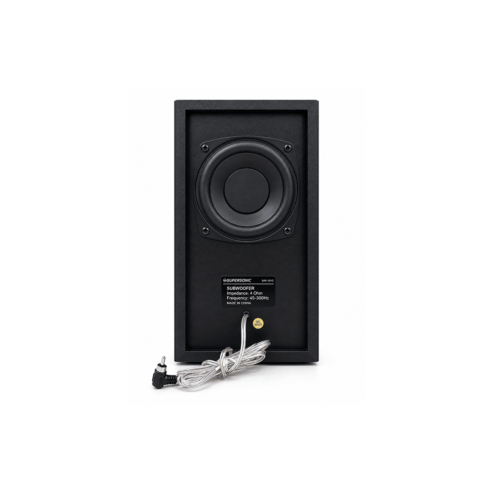 Supersonic 120W 2.1-Channel Soundbar with Wired Subwoofer [SAV-101C] - Fastrak