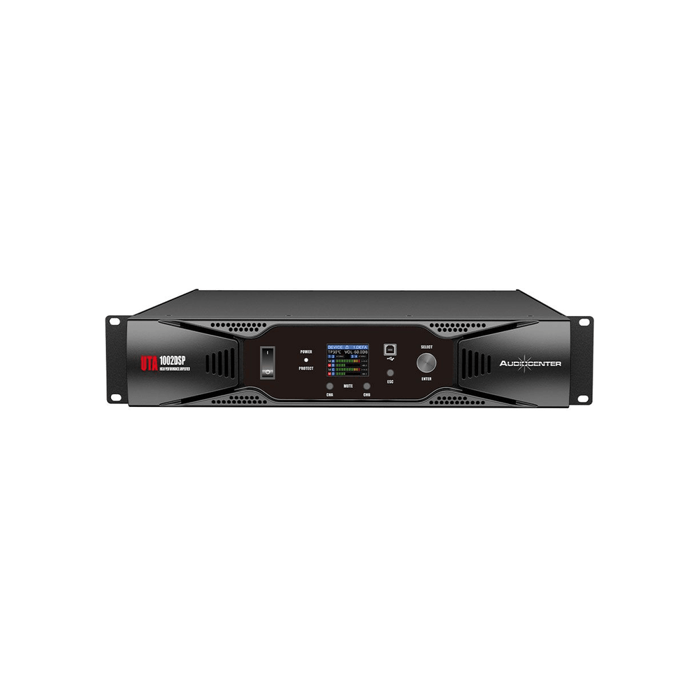 Audiocenter 2-Channel DSP Power Amplifier [UTA-1002DSP] - Fastrak
