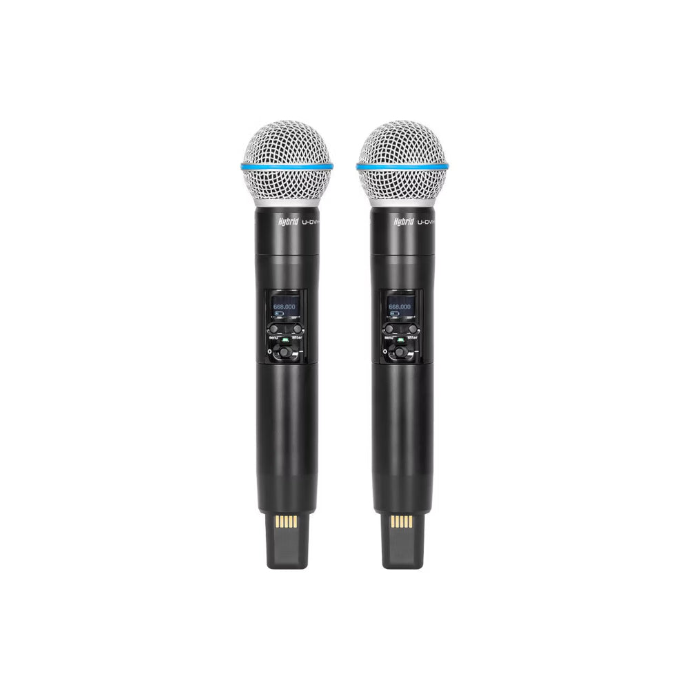 Hybrid-U-DV/HH/CS UHF Dual Handheld Wireless Microphone
