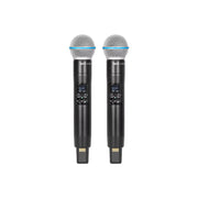 Hybrid-U-DV/HH/CS UHF Dual Handheld Wireless Microphone