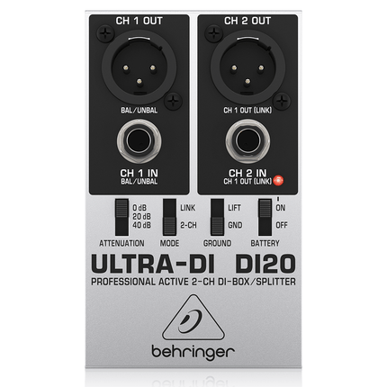 Behringer DI20 Active Stereo DI - Box - Fastrak