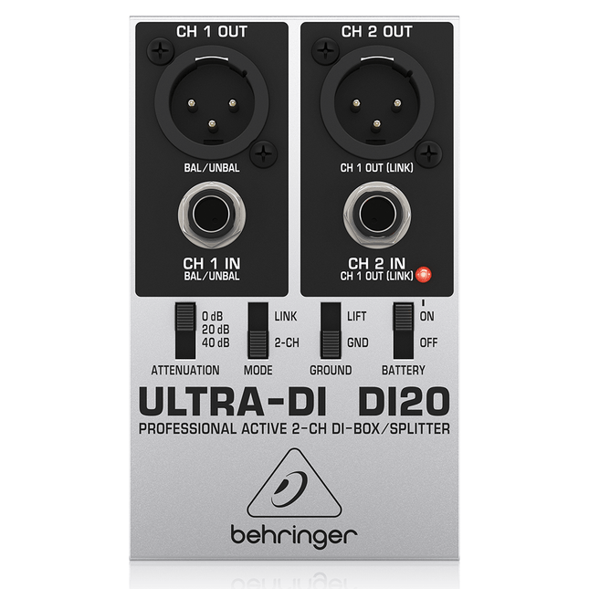 Behringer DI20 Active Stereo DI - Box - Fastrak