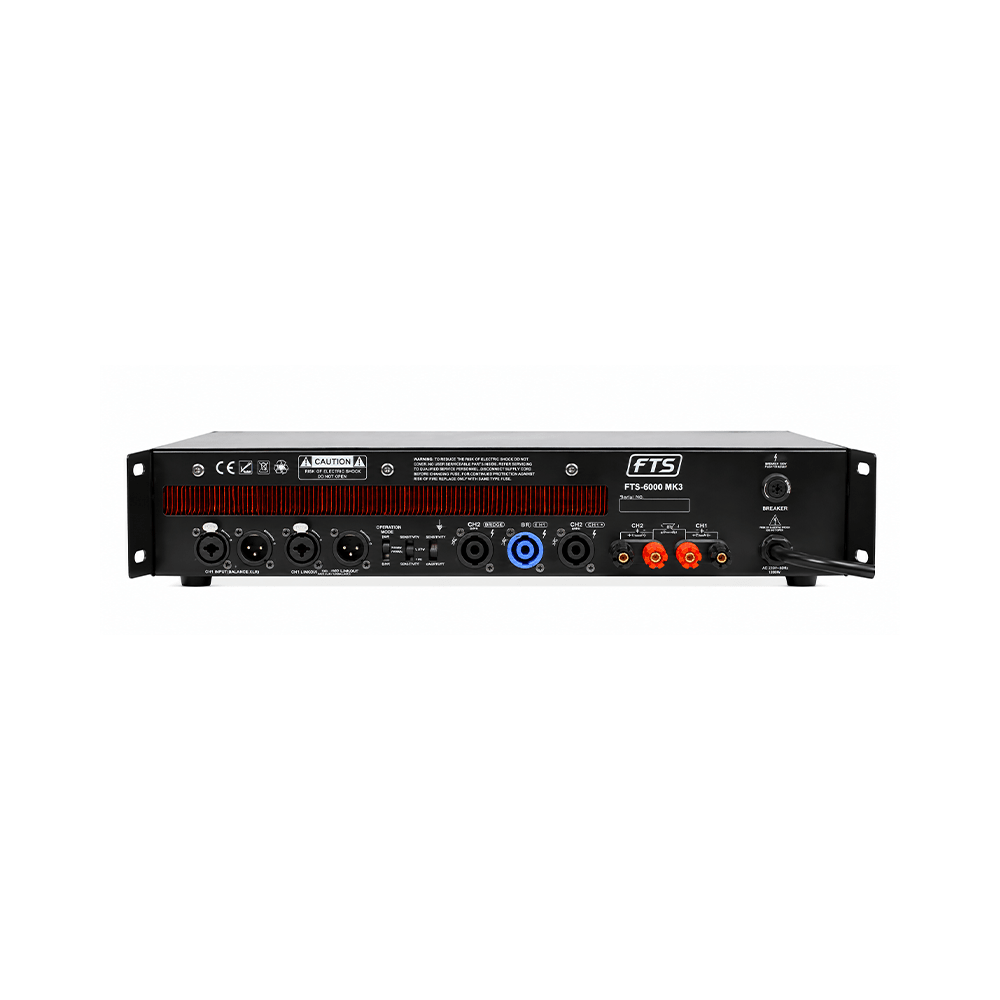 FTS Professional Power Amplifier [FTS-6000 MK3] - Fastrak