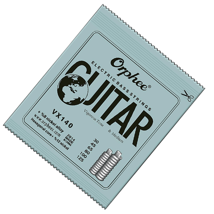 Orphee VX140 0.30 To 0.125 6 String Electric Bass Guitar Strings - Fastrak