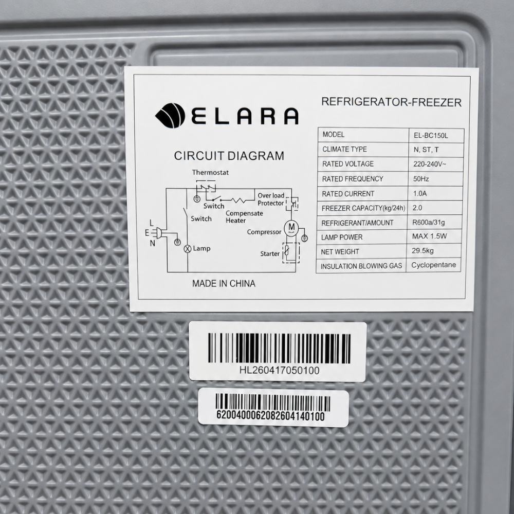 Elara 150L Refrigerator [EL-BC150L]