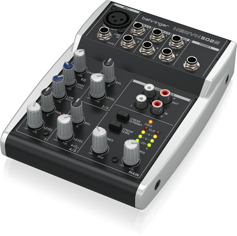 XENYX 502S Behringer 5CH Analog Streaming Mixer