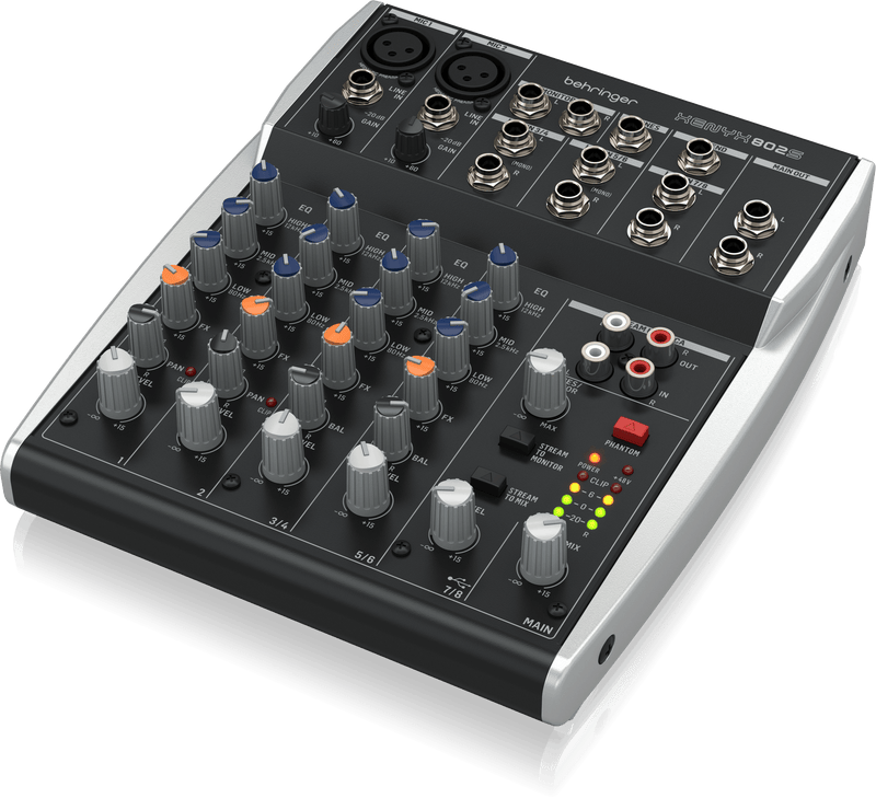 XENYX 802S Behringer 8CH Analog Streaming Mixer