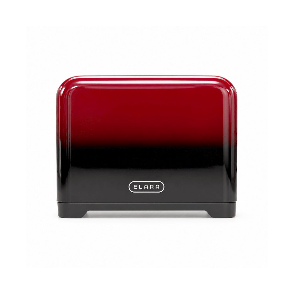 Elara Stainless Steel 2 Slice Toaster 930W Ombre Gradient Red [JT62101 OGR]
