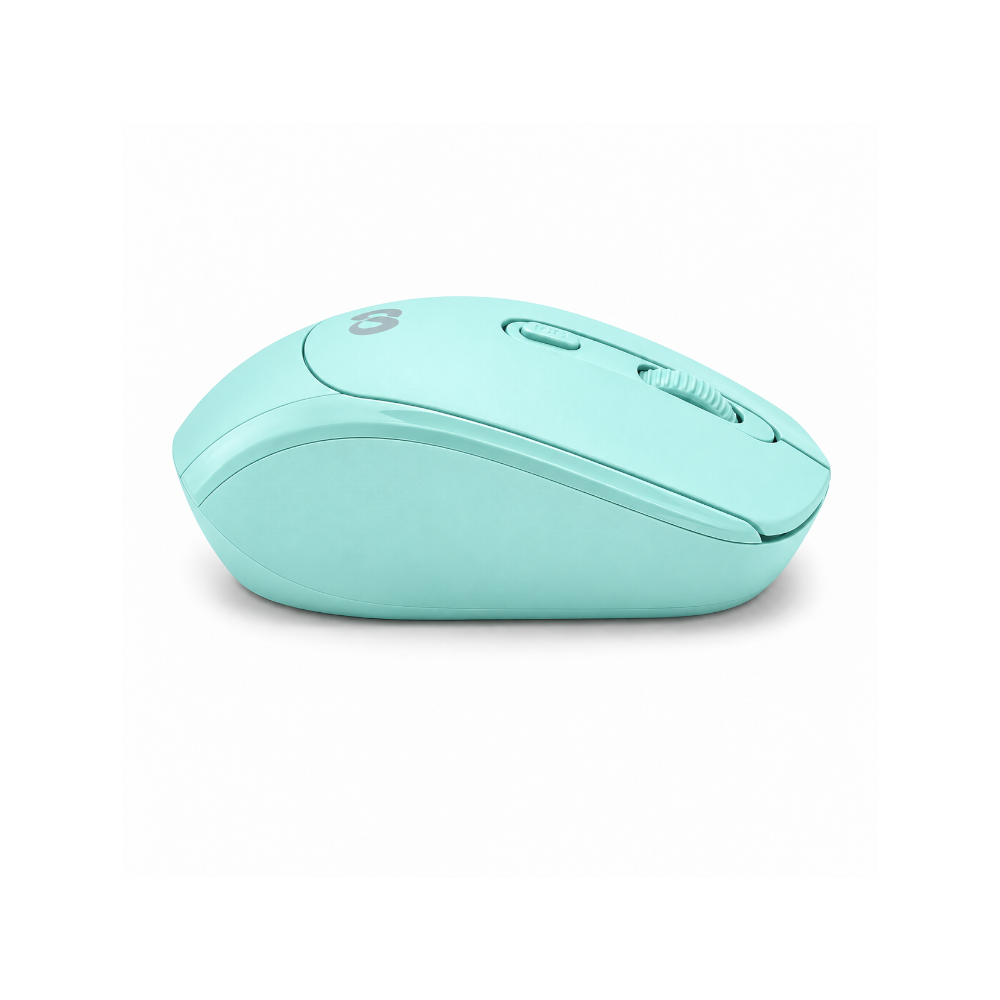 Mikuso 2.4G Wireless + Bluetooth 5.2 dual mode Mouse Blue [MOS-W117 BL]