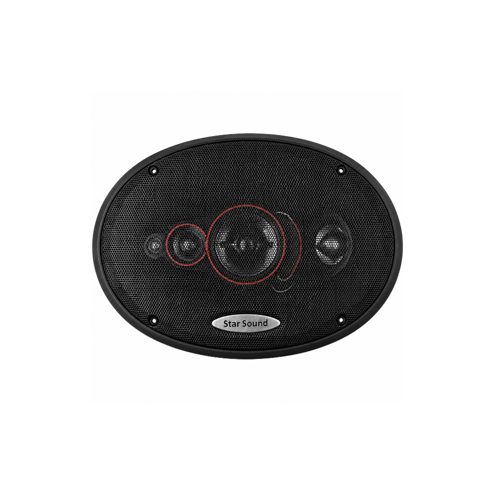 Starsound 6X9'' 3 Way Coaxial Speaker 600W [SSS-6903]