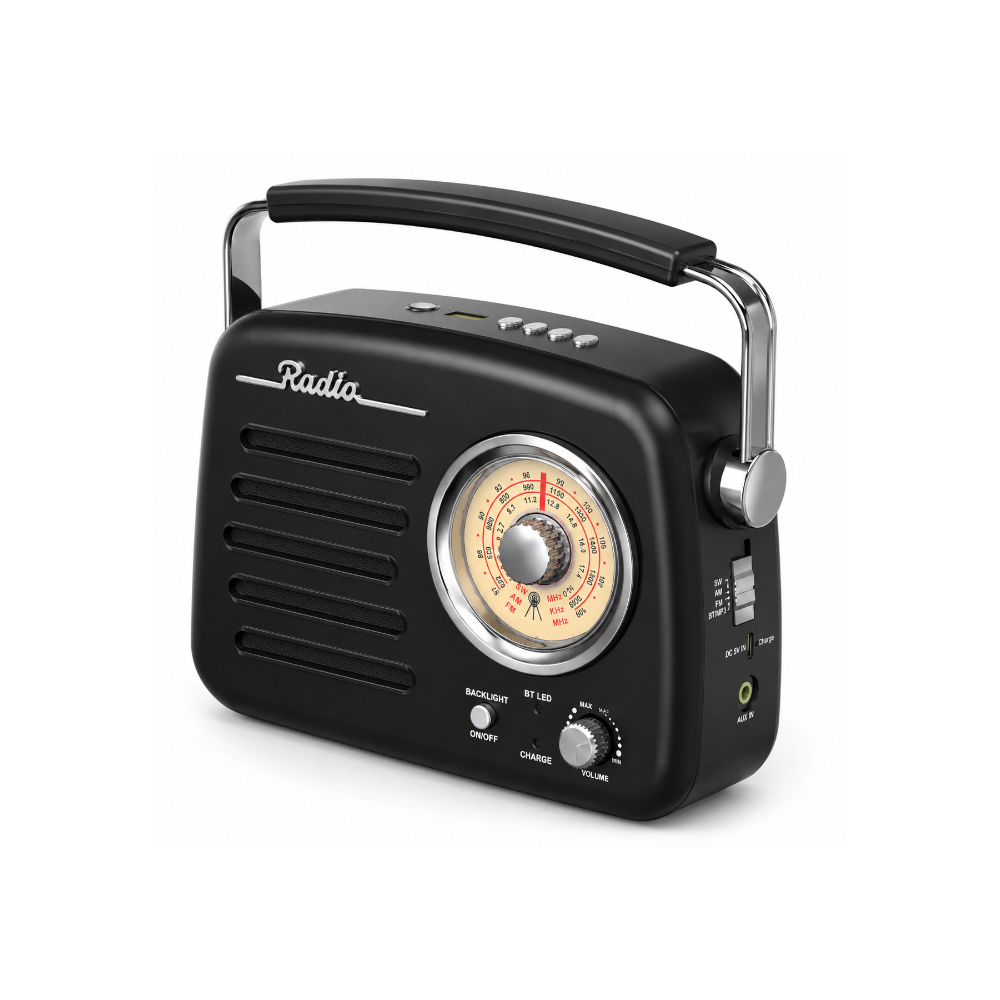 Ubhuti BK Fts Fm/Am/Sw/Bt  Portable Radio Black(FTS-TS01)