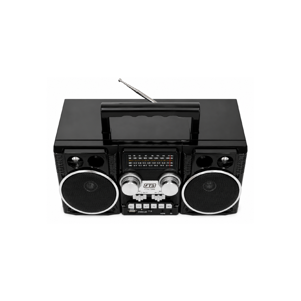 Madala BK Fts Fm/Am/Sw/Bt  Portable Radio Black (FTS-TS60)