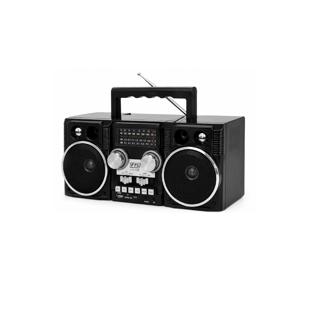 Madala BK Fts Fm/Am/Sw/Bt  Portable Radio Black (FTS-TS60)