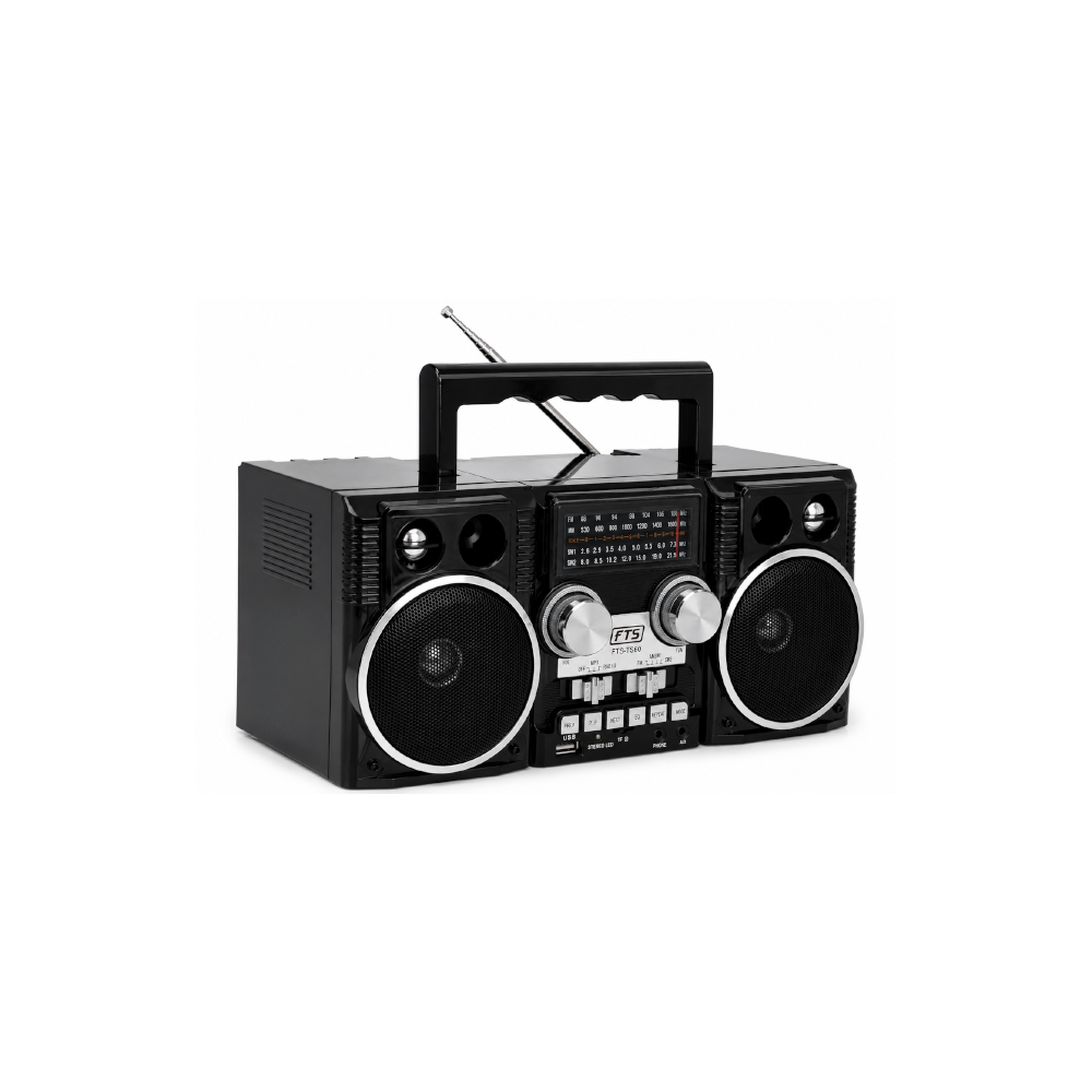 Madala BK Fts Fm/Am/Sw/Bt  Portable Radio Black (FTS-TS60)