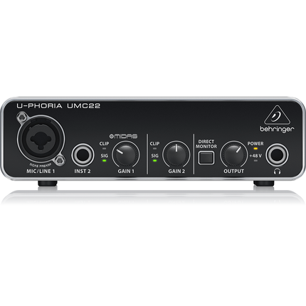 Behringer UMC22 Audio Interface.