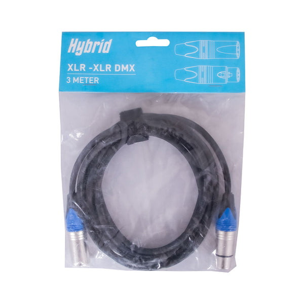 Hybrid DMX Cable, 3meter XLR-XLR 3Pin DMX Cable, 3meter