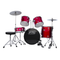 JW22165PVC-16 RED 5PC Drum Set With Cymbals And Th