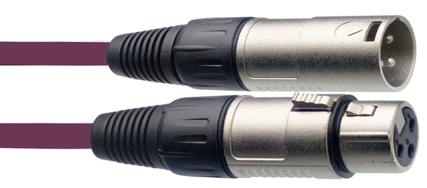 FTS C-10M-PR  XLR Male -XLR Female Microphone Cable 10M (Purple)