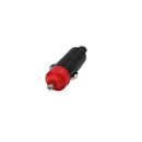 #PCIGBK Male Cigarette Lighter Plugs Black and Red