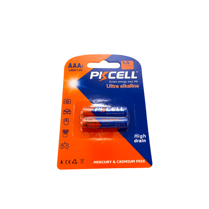 PKCELL 1.5V AAA Alkaline Battery [LR03 - 2B] - Fastrak