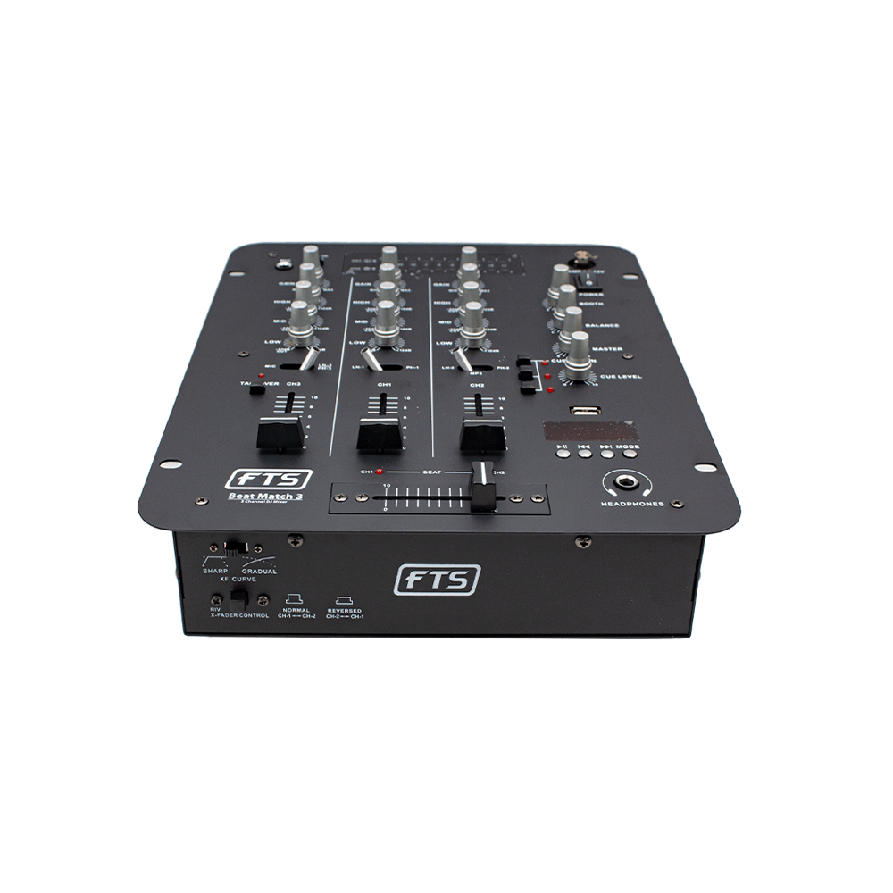 Beat Match 3 FTS - DJ626 3Ch DJ Mixer - Fastrak