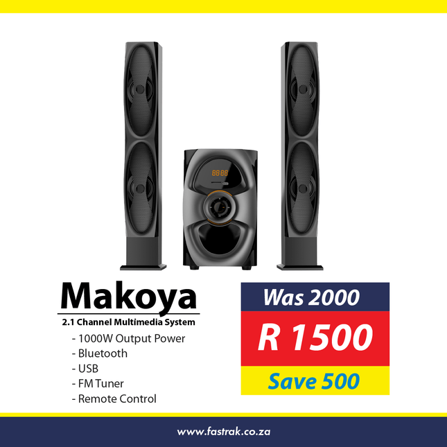 FTS Makoya 2.1 Channel Multimedia Speaker - Fastrak