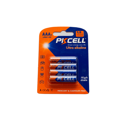 PKCell AAA size ultra - Alkaline battery [LR03 - 4B (N)] - Fastrak