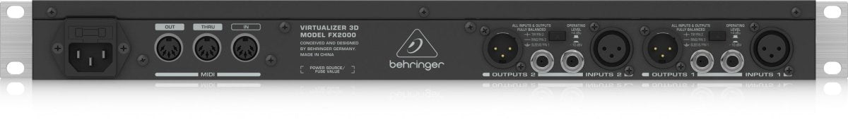 Behringer FX2000 Multi - Effects Processor - Fastrak