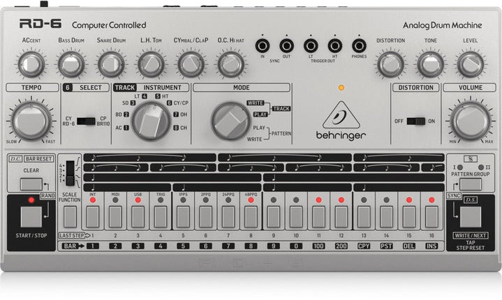 Behringer RD - 6 SR Classic Analog Drum Machine - Fastrak