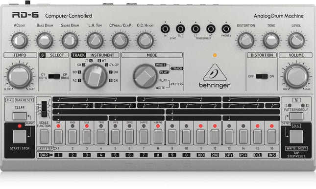 Behringer RD - 6 SR Classic Analog Drum Machine - Fastrak