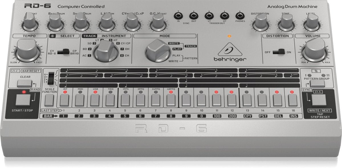 Behringer RD - 6 SR Classic Analog Drum Machine - Fastrak